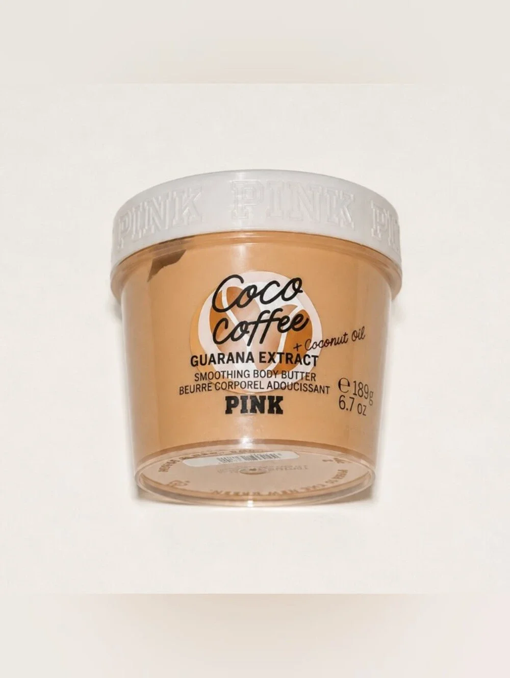 VS PINK Limited Edition Coco Coffee Scented Smoothing Body Butter 6.7 Oz NEW